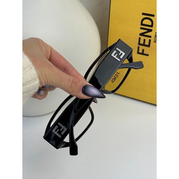 NEW Fendi FE50115I Black Eyeglasses Frames - Picture 8 of 8